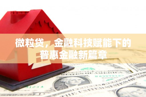 来义微粒贷，金融科技赋能下的普惠金融新篇章