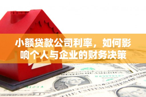 来义小额贷款公司利率，如何影响个人与企业的财务决策