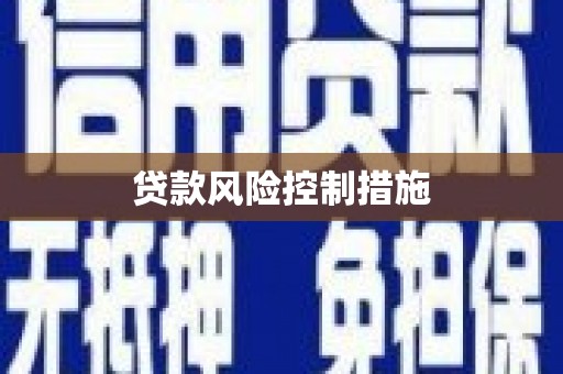 来义贷款风险控制措施